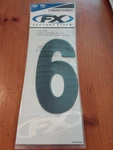 Factory Effex 6IN. Black #6 Standard Numbers Decal Pack FX02-4456 933593. Fixed Price $24.99.