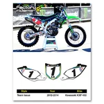 2012-2015 Kawasaki Kxf 450 Villopoto Dirt Bike Graphics Custom Number Plates. Fixed Price $58.95.