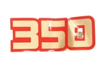 New Oem Yamaha 3HP-2163G-50-00 Red Gold "350" Emblem Decal Nos. Fixed Price $29.99.