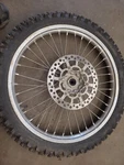 2002 Suzuki DR-Z250 Front Wheel Rim With Kenda K775F Tire. Fixed Price $175.00.