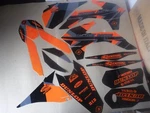 Flu Designs PTS6 Team Graphics Ktm Sxf Xcf 2013 2014 2015 125-450. Fixed Price $49.99.