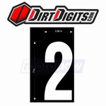 Dirt Digits XT73W-2 Extreme Competition Stick-on Numbers For Graphics Ii. Fixed Price $19.39.