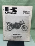 Genuine Kawasaki 99924-1172-51 Service Manual Supplement Ninja 500/GPZ 500S. Fixed Price $14.16.