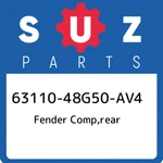 63110-48G50-AV4 Suzuki Fender Comp,rear 6311048G50AV4, New Genuine Oem Part. Fixed Price $1190.30.