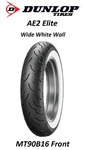 Dunlop AE2 Elite White Wall MT90B16 Front Tire Harley Electra Glide Road Street. Fixed Price $237.99.
