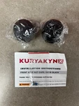 Harley Davidson Kuryakyn Front Axle Nut Caps Satin Black Pair 1229. Fixed Price $44.99.