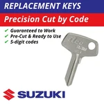 Suzuki Motorcycle Replacement Key 5-DIGIT Codes 31111-32444. Fixed Price $11.99.
