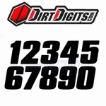 Dirt Digits DD43W-2 Competition Stick-on Numbers For Graphics Plate In. Fixed Price $22.32.