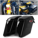 For 93-13 Harley Touring Cvo 4" Stretched Hard Saddlebags With 5X7 Speaker Lids. Fixed Price $229.50.