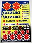 Factory Effex Suzuki Universal Oem Sticker Sheet Graphics Decals Drz Rmz. Fixed Price $22.95.