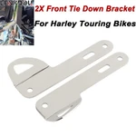 For Harley Front Tie-down Brackets Teardrop Touring Street Electra Glide Billet. Fixed Price $27.07.