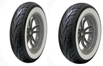 Vee Rubber White Wall Front/rear Tire Set 130/90-16 & 150/80-16 Harley Softail. Fixed Price $333.68.