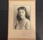 Vintage Mc High School Sweater Girl Studio Portrait Cardboard Fold Up Frame. Fixed Price $15.00.
