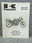 Oem Kawasaki 1994 Ninja Gpz 500S Service Manual Supplement 99924-1172-51. Fixed Price $14.99.