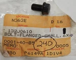 New Kawasaki Bn El En Er Ex Kaf Klf Klx Kvf 6X10 Flange Bolt Oem 132J0610 Nos. Fixed Price $6.98.