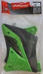 New Black/green Polisport Kawasaki KX250F Radiator Scoops 2009-2012 8412800004. Fixed Price $40.23.