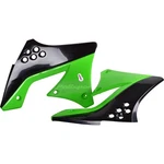 Polisport Radiator Shroud - Black/green Fits Kawasaki KX250F 8412800004. Fixed Price $61.02.