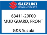 Suzuki Oem Part 63411-29F00 Mudguard, Rr Fender Fr. Fixed Price $23.10.