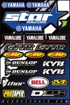 Dcor Decal Sheet Star Yamaha 2016 Motorcycle Atv/utv Dirt Bike 40-50-116. Fixed Price $28.83.