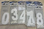 6 Fx Factory Effex White Standard Numbers 4 & 8 (9 3PKS) #M791. Fixed Price $22.49.