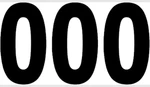 Factory Effex Mini Pro Numbers Black 4" Universal Decal Sticker 04-2570 244805. Fixed Price $24.99.