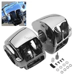 2X Chrome Switch Housing Covers For Harley Sportster 2014-UP Dyna Softail 11-UP. Fixed Price $32.69.