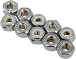 Drag Specialties DS190522 Nylon Chrome Replacement Insert Nuts 10-24. Fixed Price $9.81.
