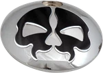 Drag Specialties Fuel Door Split Skull Chrome W/black Die-cast Harley 0703-0791. Fixed Price $48.36.