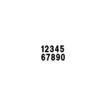 Factory Effex Pro Numbers Black, 4" / 04-2573. Fixed Price $6.13.