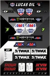 Dcor Kids Decal Sheet Factory Sticker Motorcycle Atv/utv Dirt Bike 40-90-116. Fixed Price $26.59.