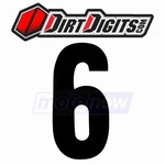 Dirt Digits XT43W-6 Extreme Competition Stick-on Numbers For Graphics Rj. Fixed Price $18.88.