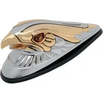 Drag Specialties Eagle Head Front Fender Ornament With Gold And Am.... Fixed Price $120.59.
