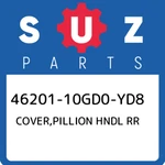 46201-10GD0-YD8 Suzuki Cover,pillion Hndl Rr 4620110GD0YD8, New Genuine Oem Part. Fixed Price $118.28.