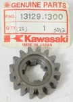 New 1982-1983 Kawasaki Input Gear 16T Part Oem 13129-1300 Nos. Fixed Price $33.76.
