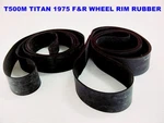 Fit Suzuki T500M Titan 1975 F&r Wheel Rim Tape Rubber Set 2 Pcs. Genuine Mi. Fixed Price $11.39.
