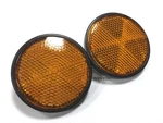 Pair Steering Stem Reflectors Honda XL100S XL250R XL350R XL600R XL75 XL80S 59MM. Fixed Price $15.00.