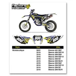 2015 Sherco Team Motoboutique Dirt Bike Graphics Custom Number Plates. Fixed Price $58.95.