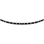 Memphis Shades - MEB0976 Stainless Steel Holes Windshield Trim, Black Contrast. Fixed Price $76.99.