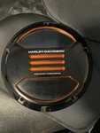 Adversary Derby Cover Harley Davidson (check Fitment) Black/orange. Fixed Price $168.00.