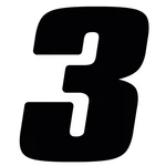 Dirt Digits DD73B-3 Black 7" High-gloss Precision Die Cut Vinyl Number 3, P.... Fixed Price $20.84.