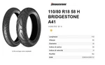 Bridgestone Tire 110/80-18 G547 Tl 58H Black. Fixed Price $243.16.