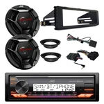 Jvc Receiver, 2X 6.5" Speakers W/adapter, Handlebar Control Interface + Dash Kit. Fixed Price $273.99.