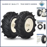 Durable 13X5.00-6 Tiller Tire Set With 3-1/8 Inch Centered Hub For Easy Mounting. Fixed Price $139.89.