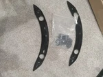 2883998-266 Indian Chief Fender Side Covers Black With Bag Spools. Fixed Price $109.00.