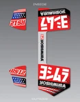 Yoshimura Muffler Decal Set For RS-12 Exhausts RS12-NB010. Fixed Price $37.64.