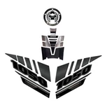 Kit Motorcycle Stickers 3D Tank Pad Compatible Suzuki V-strom 1050 2023 Black. Fixed Price $119.00.