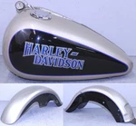 Harley-davidson Softail Fat Boy Painted Tins Set Evo Tank And Fenders 98400E. Fixed Price $1250.00.