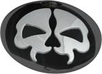 Drag Specialties Fuel Door Split Skull Black W/chrome Die-cast Harley 0703-0792. Fixed Price $42.18.