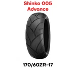 New Shinko 005 Advance Motorcycle Tire Rear 170/60-17 17" Zr. Fixed Price $129.95.