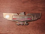 Rare Goldwing GL1200 Ltd Oem Upper Trunk Emblem , 81128-MG9-950. Fixed Price $16.44.